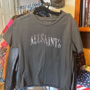 All Saints Charcoal Women’s Tee